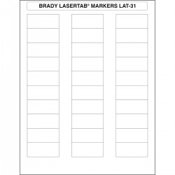 LAT-31-707-1 LaserTab Lazerle Yazdırılabilir Etiketler