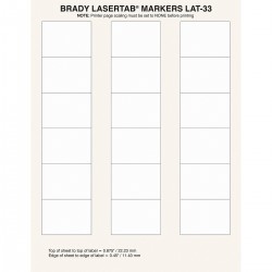 LAT-33-759-1 LaserTab Lazerle Yazdırılabilir Etiketler