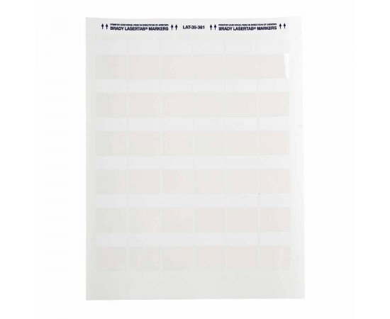 LAT-35-361-2.5 LaserTab Lazerle Yazdırılabilir Etiketler LAT-35-361-2.5 LaserTab Lazerle Yazdırılabilir Etiketler