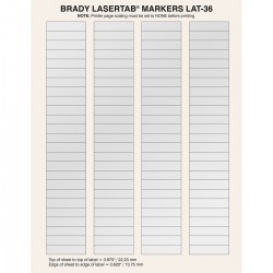 LAT-36-773-1 LaserTab Lazerle Yazdırılabilir Etiketler