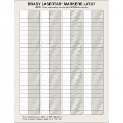 LAT-57-361-2.5 LaserTab Lazerle Yazdırılabilir Etiketler