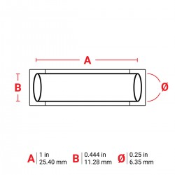 M6-250-1-342-OR M610, M611, BMP61, M710 (etiket adaptörlü) ve BMP71 (etiket adaptörlü) için PermaSleeve® Isıyla Daralan Etiketler