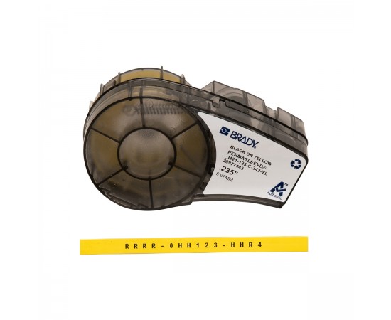 M21-125-C-342-YL M211; M210; BMP21-PLUS; BMP21 için PermaSleeve Isıyla Daralan Polyolefin Makaron M21-125-C-342-YL M211; M210; BMP21-PLUS; BMP21 için PermaSleeve Isıyla Daralan Polyolefin Makaron