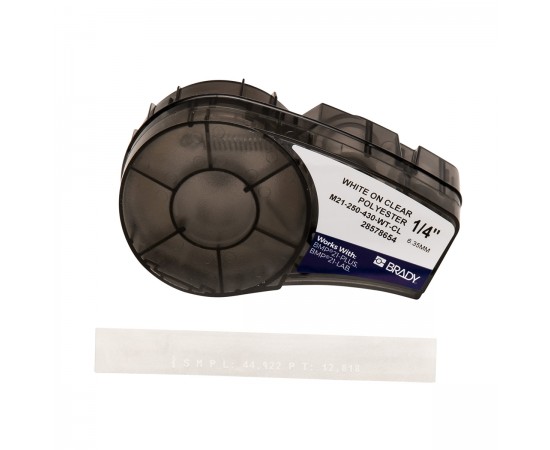 M21-250-430-WT-CL M211; M210; BMP21-PLUS; BMP21-LAB; BMP21 için polyester bant M21-250-430-WT-CL M211; M210; BMP21-PLUS; BMP21-LAB; BMP21 için polyester bant