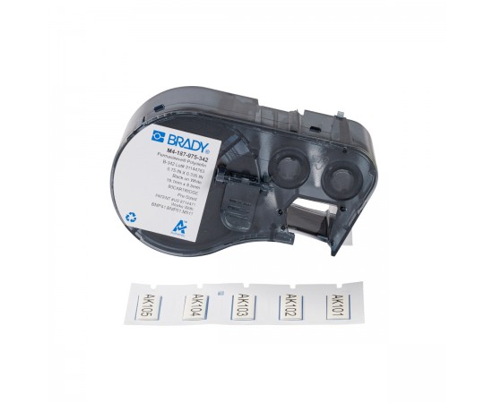 M-187-075-342 M410/BMP41/M510/BMP51/M511 Etiket Yazıcısı PermaSleeve Kablo İşaretleme Makaronları M-187-075-342 M410/BMP41/M510/BMP51/M511 Etiket Yazıcısı PermaSleeve Kablo İşaretleme Makaronları