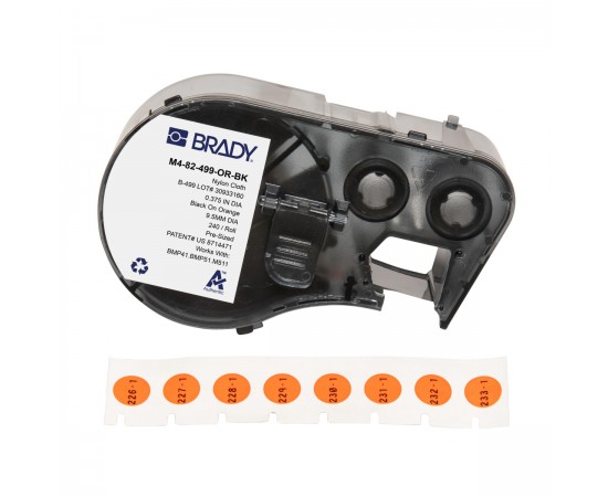 M-82-499-OR-BK M410/BMP41/M510/BMP51/M511 Etiket Yazıcı Etiketleri M-82-499-OR-BK M410/BMP41/M510/BMP51/M511 Etiket Yazıcı Etiketleri