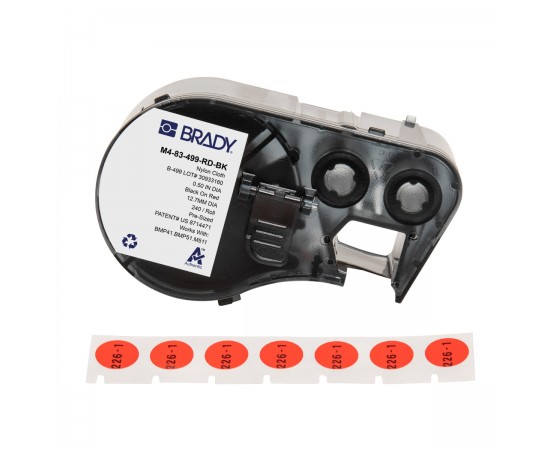 M-83-499-RD-BK M410/BMP41/M510/BMP51/M511 Etiket Yazıcı Etiketleri M-83-499-RD-BK M410/BMP41/M510/BMP51/M511 Etiket Yazıcı Etiketleri