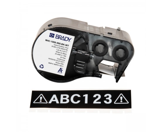 MC1-1000-595-BK-WT M410/BMP41/M510/BMP51/M511 Etiket Yazıcı Bandı MC1-1000-595-BK-WT M410/BMP41/M510/BMP51/M511 Etiket Yazıcı Bandı