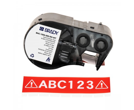 MC1-1000-595-RD-WT M410/BMP41/M510/BMP51/M511 Etiket Yazıcı Bandı MC1-1000-595-RD-WT M410/BMP41/M510/BMP51/M511 Etiket Yazıcı Bandı