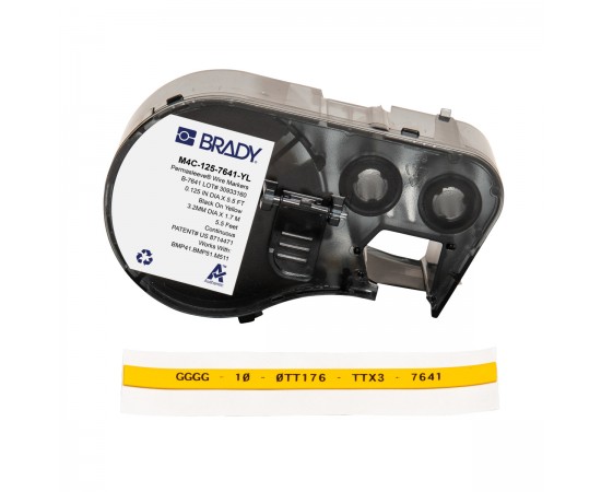 MC-125-7641-YL M410/BMP41/M510/BMP51/M511 Düşük Dumanlı Halojensiz PermaSleeve Tel İşaretleme Makaronları MC-125-7641-YL M410/BMP41/M510/BMP51/M511 Düşük Dumanlı Halojensiz PermaSleeve Tel İşaretleme Makaronları