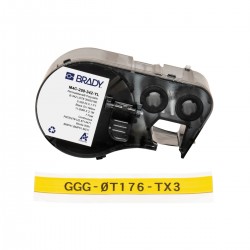 MC-250-342-YL M410/BMP41/M510/BMP51/M511 Etiket Yazıcısı PermaSleeve Kablo İşaretleme Makaronları