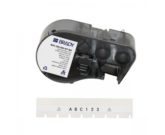 M4C-250-595-WT-BK M410/BMP41/M510/BMP51/M511 Etiket Yazıcı Bandı M4C-250-595-WT-BK M410/BMP41/M510/BMP51/M511 Etiket Yazıcı Bandı