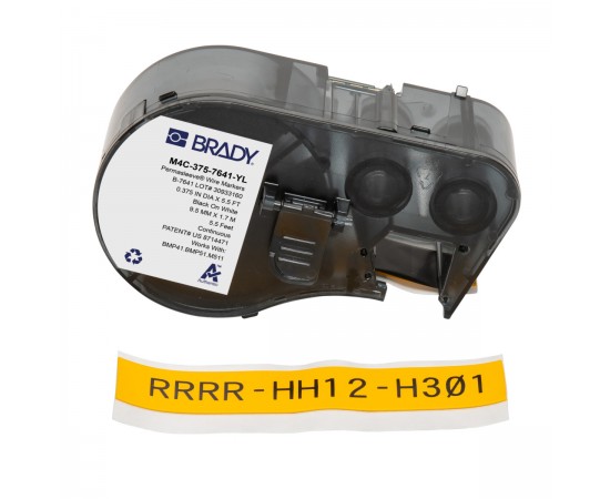 MC-375-7641-YL M410/BMP41/M510/BMP51/M511 Düşük Dumanlı Halojensiz PermaSleeve Tel İşaretleme Makaronları MC-375-7641-YL M410/BMP41/M510/BMP51/M511 Düşük Dumanlı Halojensiz PermaSleeve Tel İşaretleme Makaronları