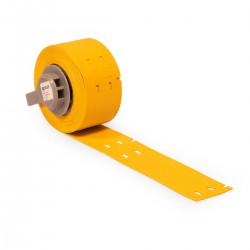 M6-15x75-348-YL M610 için Taşıyıcısız Toplu Taşıma Yapışkansız Kablo Etiketi