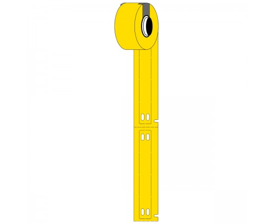 M6-10x75-7598-YL M611 ve M610 için Taşıyıcısız Polyester Yapışkansız Kablo Etiketi M6-10x75-7598-YL M611 ve M610 için Taşıyıcısız Polyester Yapışkansız Kablo Etiketi