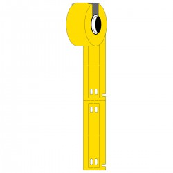 M6-10x60-7598-YL M611 ve M610 için Taşıyıcısız Polyester Yapışkansız Kablo Etiketi