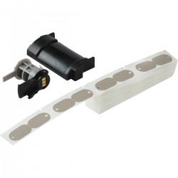 M6-144-145-GY M610, M611 ve BMP61 için Oval Yapışkansız Etiketler