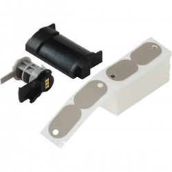 M6-145-145-GY M610, M611 ve BMP61 için Oval Yapışkansız Etiketler