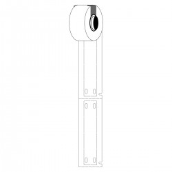 M6-15x75-7643-WT M611 ve M610 için taşıyıcısız B-7643 yapışkansız kablo etiketleri