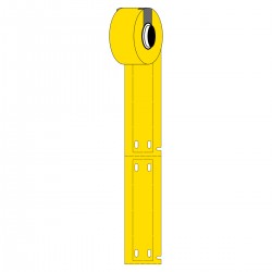 M6-15x75-7643-YL M611 ve M610 için taşıyıcısız B-7643 yapışkansız kablo etiketleri