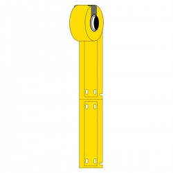 M6-15x75-7598-YL M611 ve M610 için Taşıyıcısız Polyester Yapışkansız Kablo Etiketi
