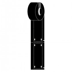 M6-25x75-7643-BK M611 ve M610 için taşıyıcısız B-7643 yapışkansız kablo etiketleri