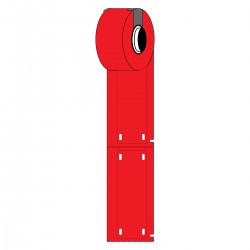 M6-25x75-B7598-RD M611 ve M610 için Taşıyıcısız Polyester Yapışkansız Kablo Etiketi