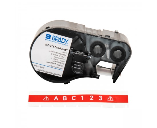 MC-375-595-RD-WT BMP41/BMP51/BMP53 Labelmaker Bandı MC-375-595-RD-WT BMP41/BMP51/BMP53 Labelmaker Bandı