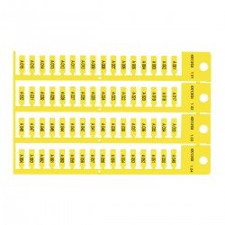 TAG 4X12 4 STICKS YELLOW Sarı 4x12 4 ağaçlı yapışkansız etiket