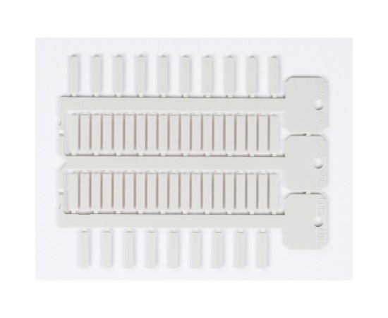 TAG -4 18 WHITE 4x18 mm 3 ağaçlı beyaz ACS yapışkansız etiket