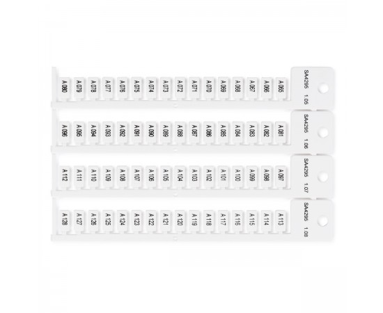 TERMINAL BLOCK TAG, PH, 5X10 Terminal blok yapışkansız etiketi WA PH EN HA 5X10 TERMINAL BLOCK TAG, PH, 5X10 Terminal blok yapışkansız etiketi WA PH EN HA 5X10