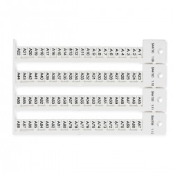 TERMINAL BLOCK TAG, WI, 5X9-5 SS WI TE 5X8.6-5 modülü için terminal blok yapışkansız etiketi