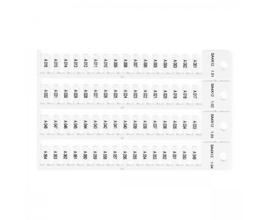 TAG 4X12 -4 STICKS WHITE/2048 Beyaz 4x12 4 ağaçlı yapışkansız etiket TAG 4X12 -4 STICKS WHITE/2048 Beyaz 4x12 4 ağaçlı yapışkansız etiket