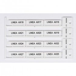 TAG 9X35 FOR SAT935 WHITE SAT935 için yapışkansız beyaz etiket 9x35