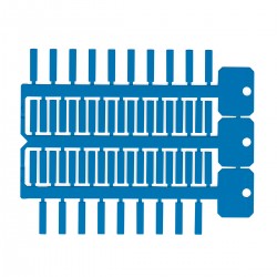 TAG-4X18 BLUE 4x18 mm 3 ağaçlı mavi ACS yapışkansız etiket