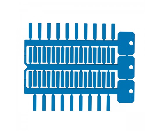 TAG-4X18 BLUE 4x18 mm 3 ağaçlı mavi ACS yapışkansız etiket TAG-4X18 BLUE 4x18 mm 3 ağaçlı mavi ACS yapışkansız etiket