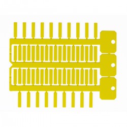 TAG -4 18 YELLOW 4x18 mm 3 ağaçlı sarı ACS yapışkansız etiket