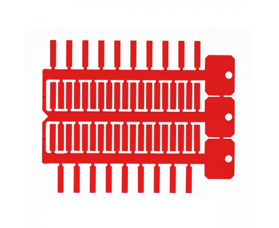 TAG-4 18 RED 4x18 mm 3 ağaçlı kırmızı ACS yapışkansız etiket TAG-4 18 RED 4x18 mm 3 ağaçlı kırmızı ACS yapışkansız etiket