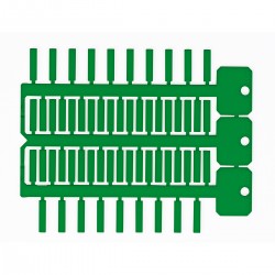 TAG -4 18 GREEN 4x18 mm 3 ağaçlı yeşil ACS yapışkansız etiket