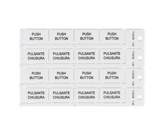 RAIL TAG, 15x27 15x27 mm beyaz yapışkansız etiket RAIL TAG, 15x27 15x27 mm beyaz yapışkansız etiket