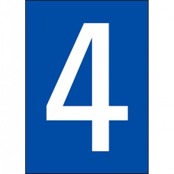 NL7541A4BL-4 DIN A4 boyutunda sayılar ve harfler