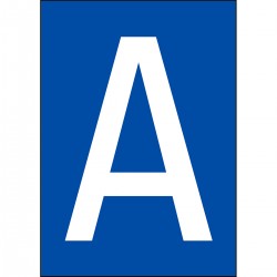 NL7541A4BL-A DIN A4 boyutunda sayılar ve harfler