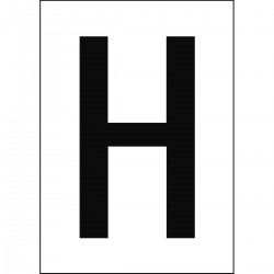 NL7541A4WH-H DIN A4 boyutunda sayılar ve harfler