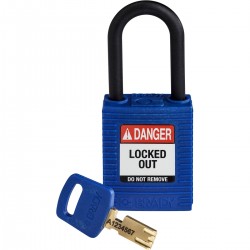 NYL-BLU-38PL-KD SafeKey Asma Kilitleri — Naylon