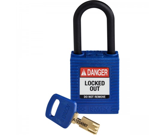 NYL-BLU-38PL-KD SafeKey Asma Kilitleri — Naylon NYL-BLU-38PL-KD SafeKey Asma Kilitleri — Naylon