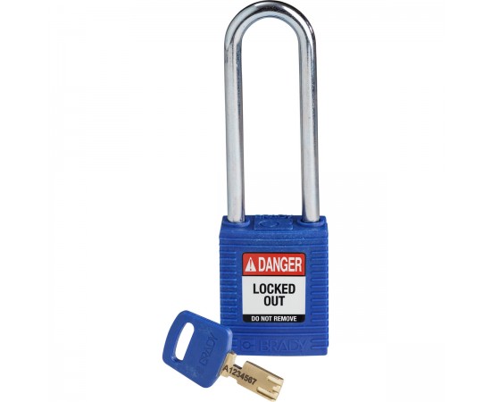 NYL-BLU-76ST-KD SafeKey Asma Kilitleri — Naylon NYL-BLU-76ST-KD SafeKey Asma Kilitleri — Naylon