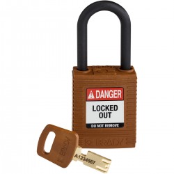 NYL-BRN-38PL-KD SafeKey Asma Kilitleri — Naylon