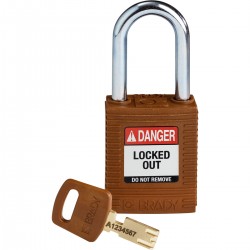 NYL-BRN-38ST-KD SafeKey Asma Kilitleri — Naylon