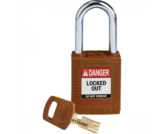 NYL-BRN-38ST-KD SafeKey Asma Kilitleri — Naylon NYL-BRN-38ST-KD SafeKey Asma Kilitleri — Naylon