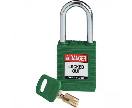 NYL-GRN-38ST-KD SafeKey Asma Kilitleri — Naylon NYL-GRN-38ST-KD SafeKey Asma Kilitleri — Naylon